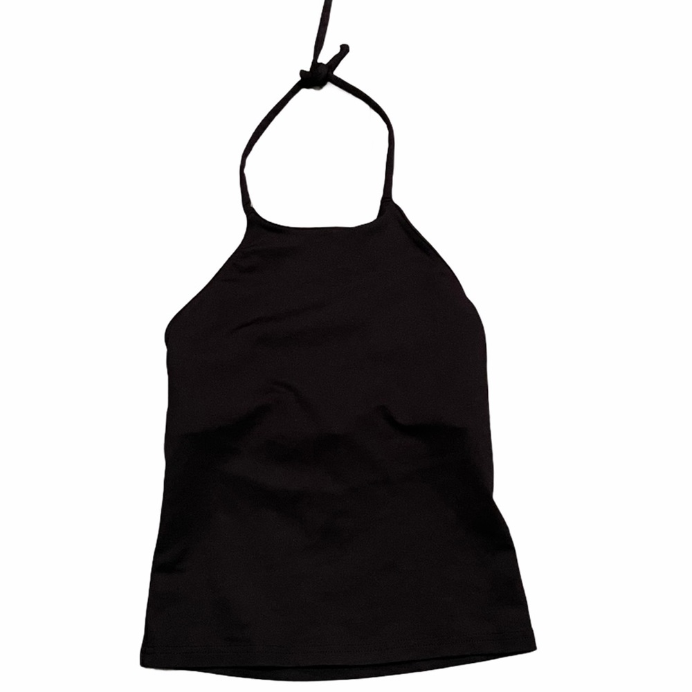Prana XS Black Halter Tank Top Bathing Suit summer